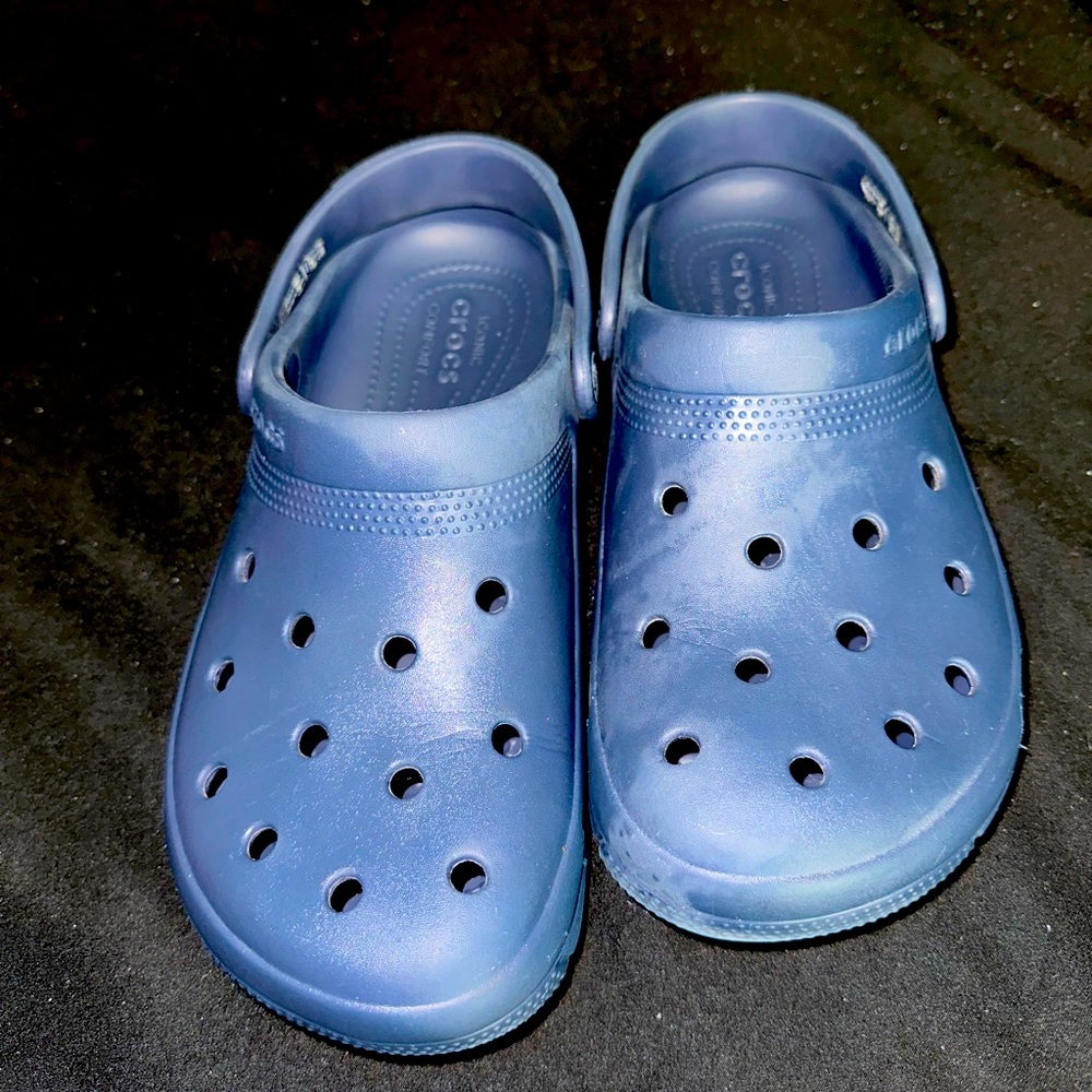 Navy Blue Crocs